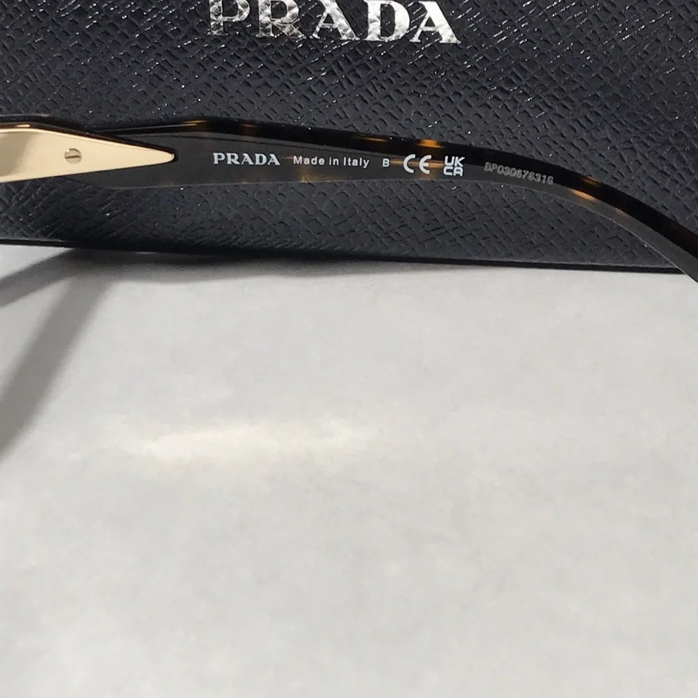 New Authentic Prada PR 03Z 2AU-1O1 🤎 Women's Brown Tortoiseshell Optical Glasses - Picture 10 of 14